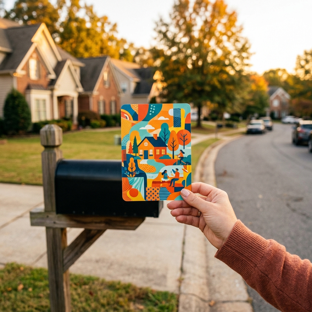 Direct mail postcard marketing